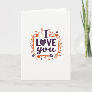 Carte d'art sincère « Je t'aime »