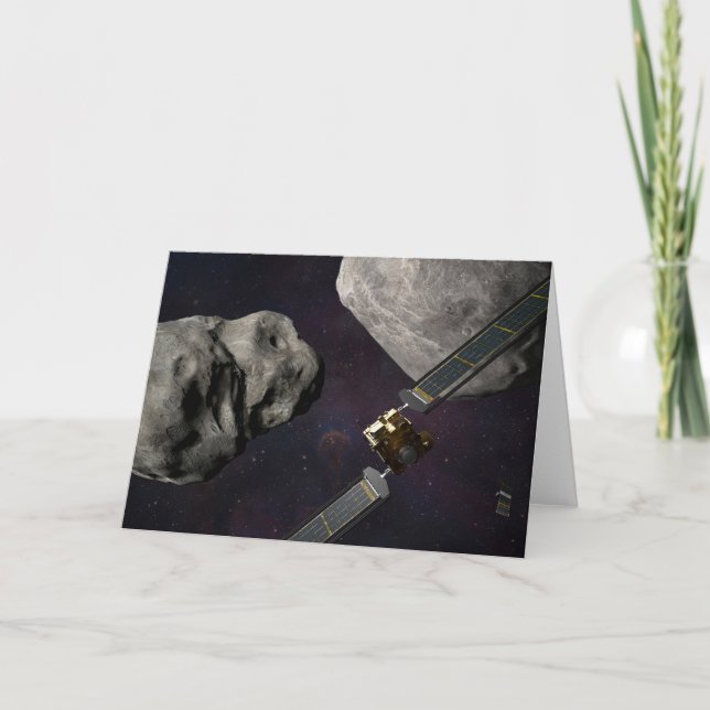 Carte Dart Spacecraft Et Le Liciacube Avant Impact (Devant)