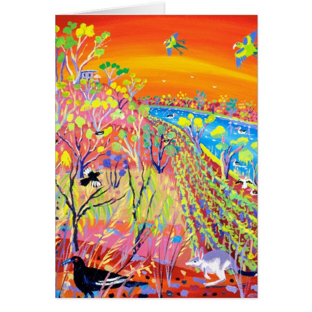Carte d'art : Station de Banrock de faune de (Devant)