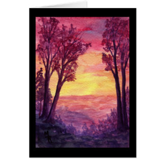 Carte d'art Sunset Trail