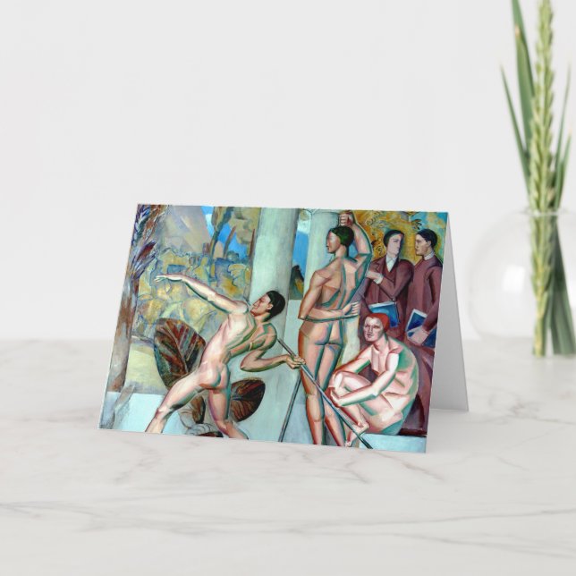 Carte d'art « Un esprit sain dans un corps sain » (Devant)