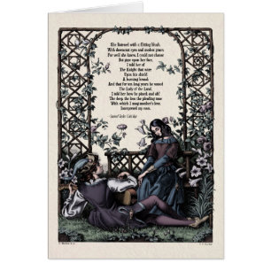Carte d'art victorienne Coleridge "Love"