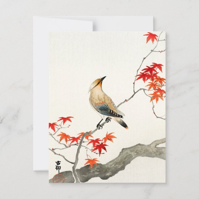 Carte d'art Vintage Ohara Koson (Devant)