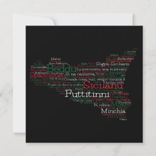 Carte d'art Word sicilien