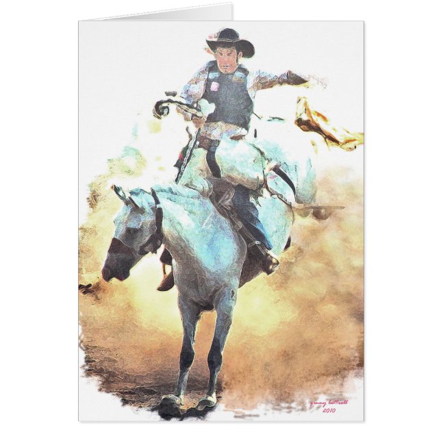 carte d'artiste bronc (Devant)