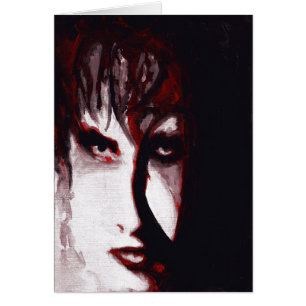 Carte d'artiste de musicien goth post punk dieu go