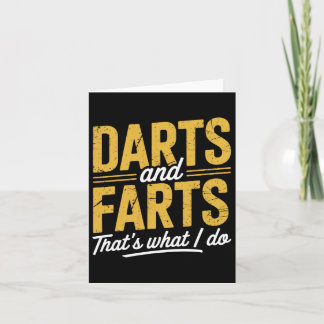 Carte Darts Farts Drôle Dart Dit Sarcasm Dart Hommes Wo