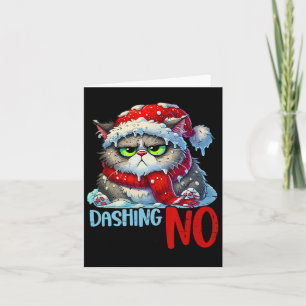 Carte Dashing À Travers Le No Drôle Sarcastique Noël C