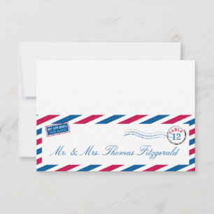 Carte d'assise Airmail Tented