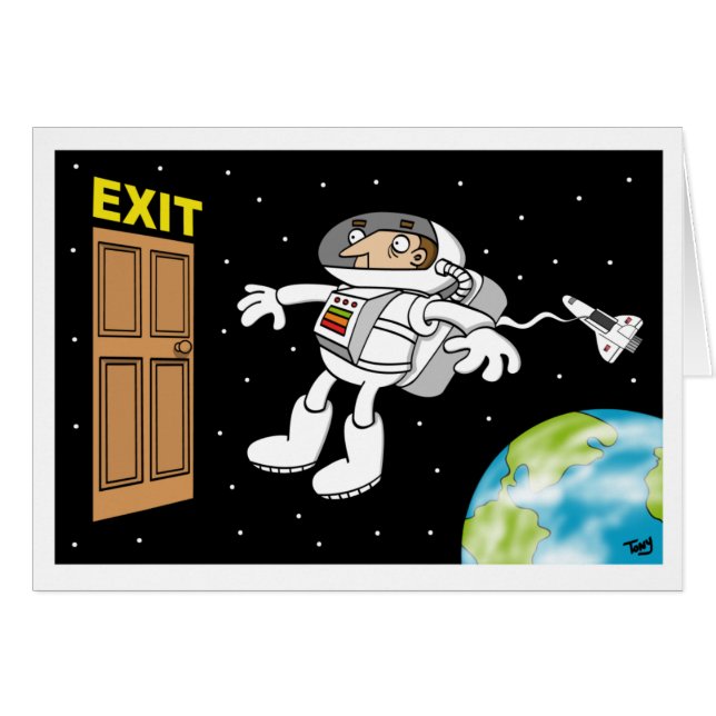 Carte d'astronaute (Devant horizontal)