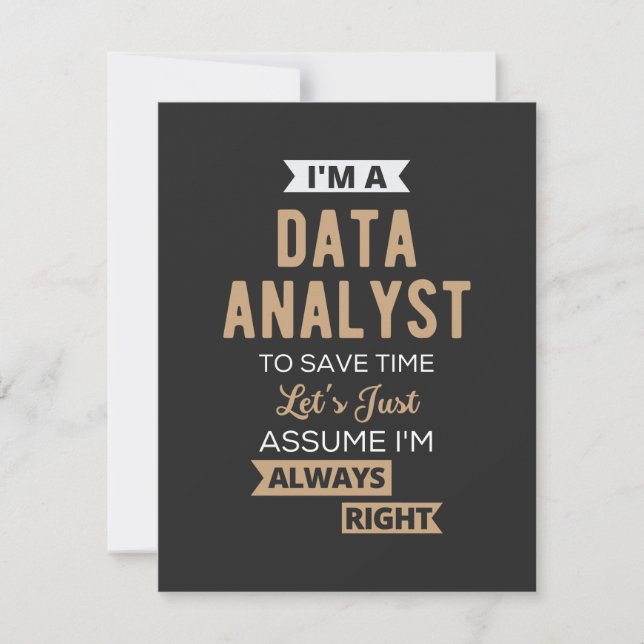 Carte Data Analyst (Devant)