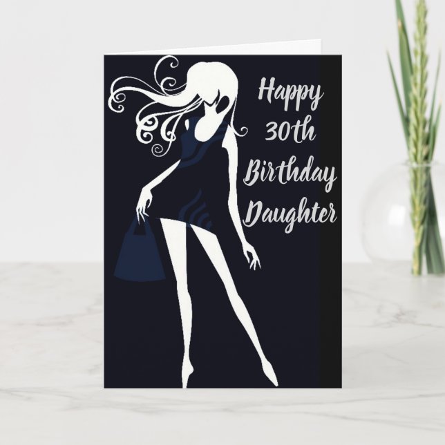 Carte "DAUGHTER'S ***3Oth***** BIRTHDAY PRIDE/LOVE (Devant)