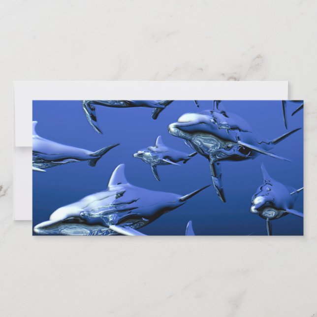 Carte Dauphin bleu (Devant)