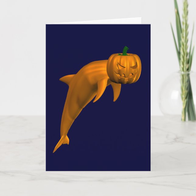 Carte Dauphin d'Halloween (Devant)