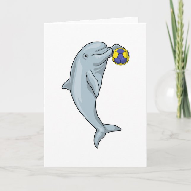 Carte Dauphin Handball joueur Handball Handball (Devant)
