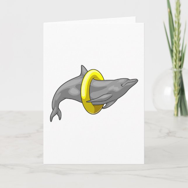 Carte Dauphin natation Lifebuoy (Devant)