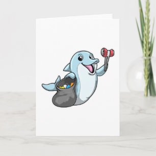 Carte Dauphin nettoyant avec sac à ordures