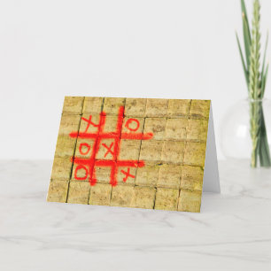 Carte d'auto-isolement Tic Tac Toe