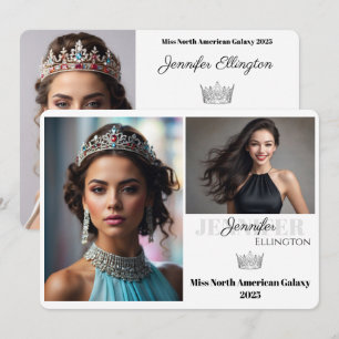 Carte d'autographe de concours pour les titres de 