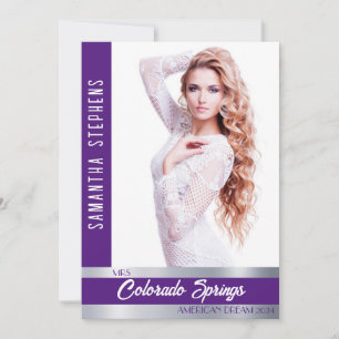 Carte d'autographe Purple Shine pour les concours 