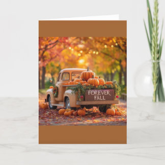 Carte d'automne, Carte de saison d'automne, Automn