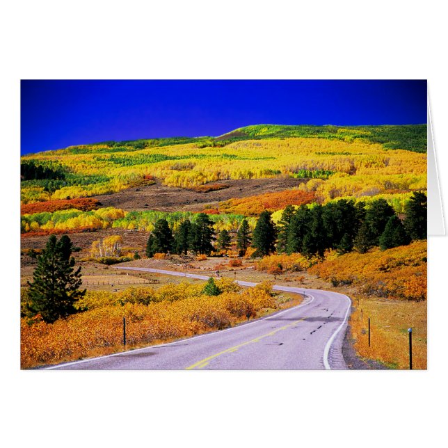 Carte d'automne pittoresque Byway 12 Utah (Devant horizontal)