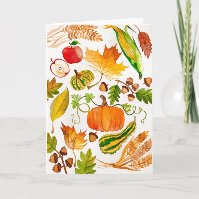 Carte d'automne pour la charité (Devant)