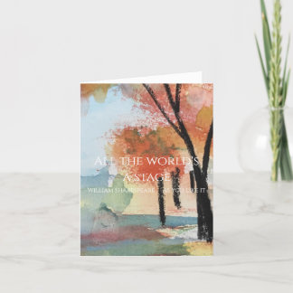 Carte d'automne pour tous les devis d'étape du mon