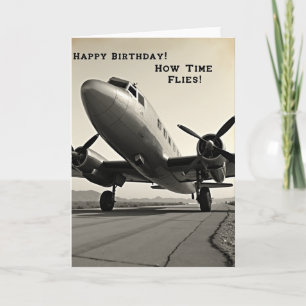 Carte d'avion vintage intemporel