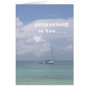 Carte, "Daydreaming of You" (bateau sur Caraïbes)