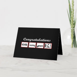 Carte DC Degree - NOM PERSONNALISÉ Félicitations -