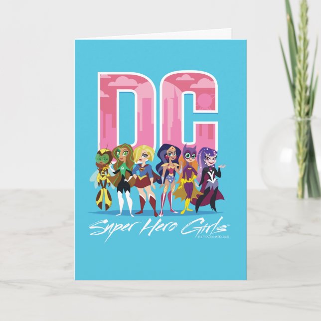 Carte DC Super Hero Girls Lineup (Devant)