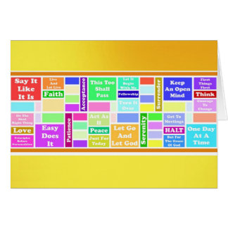 Carte de 12 slogans d'étape