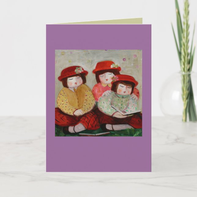 carte de 3 filles (Devant)