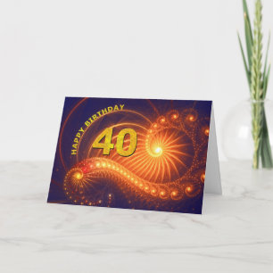 Carte de 40e anniversaire