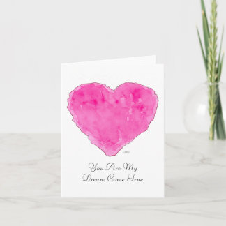 Carte de 4 po x 5,6 po pliée pour la Saint-Valenti