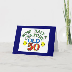Carte de 50e anniversaire d'un demi-siècle