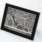 Carte de 5" X 7" Coupe en acier inoxydable Washing