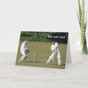 Carte de 60e anniversaire de cricket