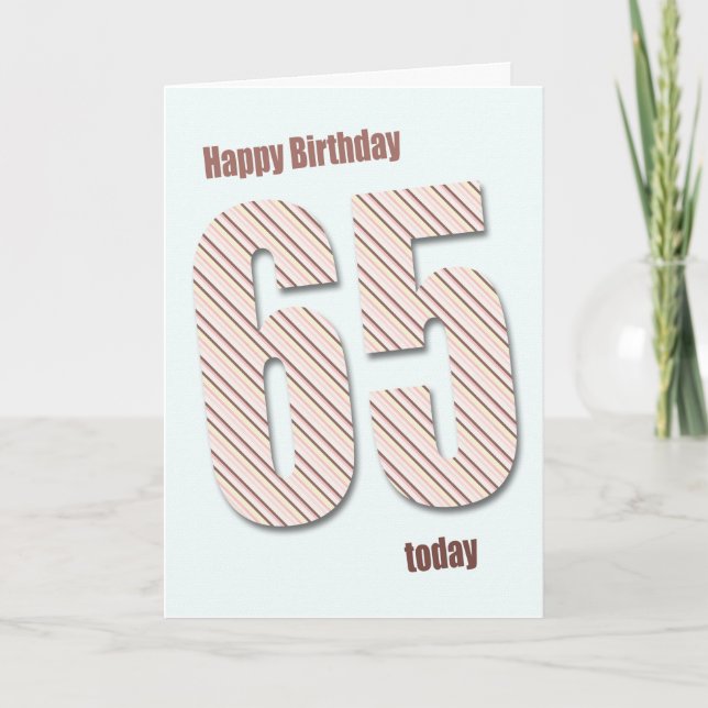 Carte de 65e anniversaire (Devant)