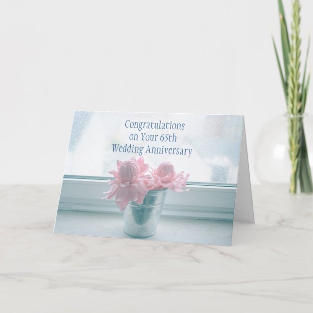 Carte de 65e anniversaire de mariage (Devant)