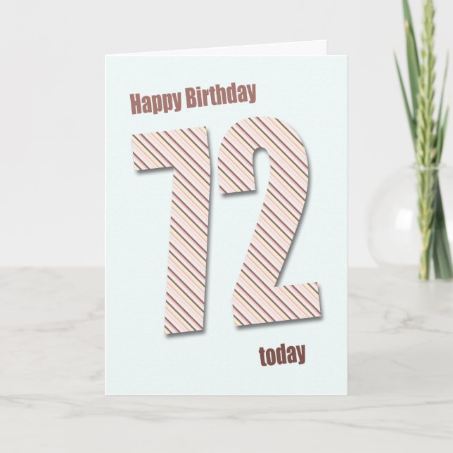 Carte de 72e anniversaire (Devant)