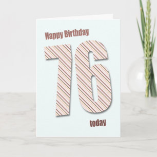 Carte de 76e anniversaire