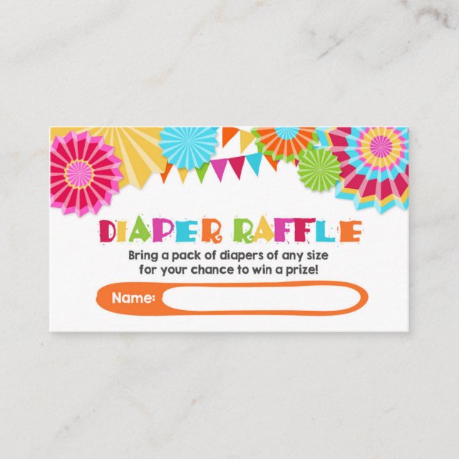 Carte de baby shower à rabat Fiesta Mexicaine (Devant)