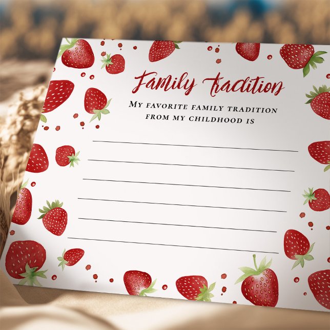 Carte de Baby shower Berry Sweet Family Tradition (Créateur téléchargé)