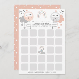 Carte de baby shower   Chemin vers la Lune