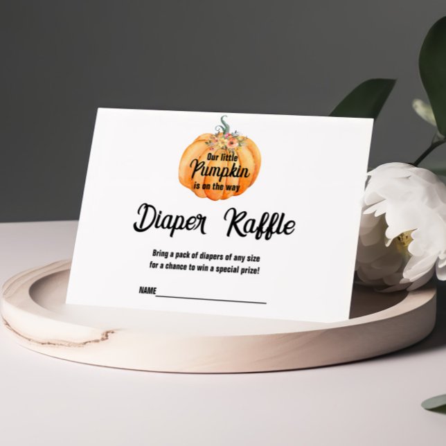 Carte de Baby shower Citrouille de la petite barre (Créateur téléchargé)