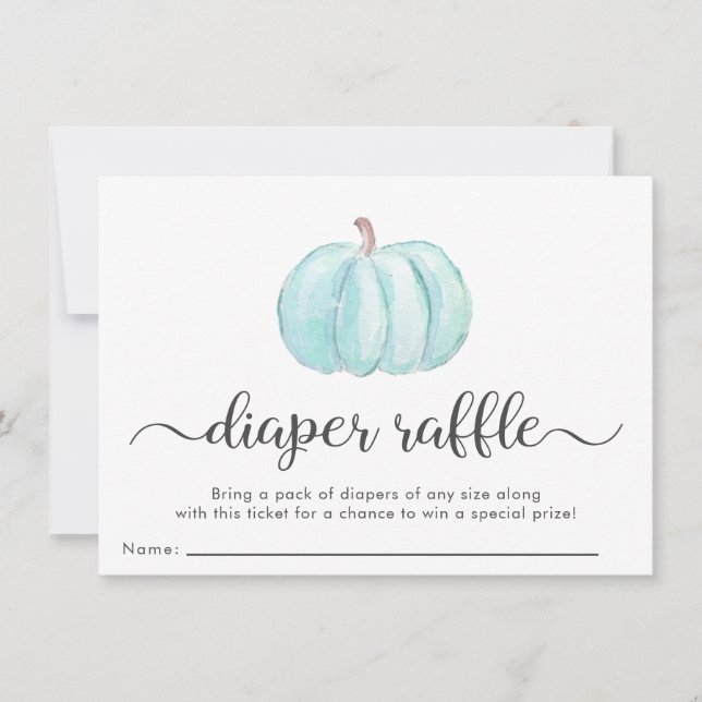 Carte de Baby shower de  de  de papier Citrouille  (Devant)