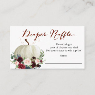 Carte de Baby shower de  de la couche Citrouille d