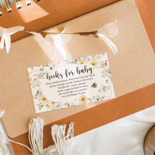 Carte de Baby shower de  Fleur sauvage de la couch